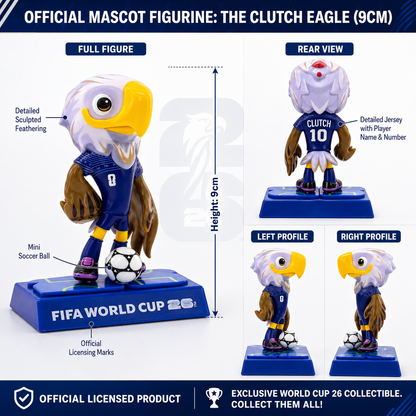 FIFA World Cup 2026™ Official Mascot Figurine Set XL – Clutch, Zayu & Maple | Licensed Collectible (9cm)